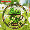 CIFbuy Acrylic Coffee Cup Sunlight Holiday Window Hanging Decoration Creative Gift (TikTok, temu pick-up service)