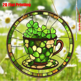 CIFbuy Acrylic Coffee Cup Sunlight Holiday Window Hanging Decoration Creative Gift (TikTok, temu pick-up service)