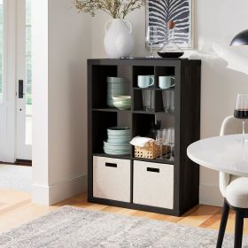 6 Cube Storage Organizer, Charcoal