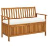 Storage Bench Natural wood Solid acacia wood with a polyester cushion