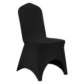 VEVOR Stretch Spandex Folding Chair Covers, Universal Fitted Arched Front Cover, Removable Washable Protective Slipcovers, for Wedding, Holiday