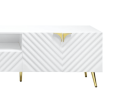 Gaines White High Gloss Finish TV Stand