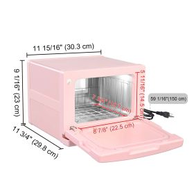 8L 2-in-1 Towel Warmer Cabinet, Pink