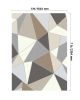 VEVOR Area Rug, 5 x 7 ft Large Washable Rug, Non-Slip and Tear-Resistant Soft Carpet, Pet & Child Friendly Modern Area Rugs, Indoor Mat for Bedroom