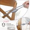 2 Pack Magnetic Curtain Tiebacks Rope Modern Handmade Curtain Tie Backs Decorative Drapes Weave Holdbacks for Window DÃ©cor, Grey