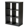 6 Cube Storage Organizer, Charcoal