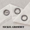 Kitchen Curtains - linen Curtains 63 inches Long for Bedroom Window Treatments for Living Room / Rich Linen Curtain Panels and Drapes, Natural