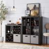 6 Cube Storage Organizer, Charcoal