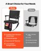 VEVOR Stadium Seat, Portable Bleacher Seat with Armrest, Back Support and Thick Cushion, Bench Chair for Bleacher Includes Shoulder Strap, Hooks