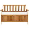 Storage Bench Natural wood Solid acacia wood with a polyester cushion