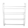 12-Shelf Over-the-Door Shoe Rack, Holds 36 Pairs, Heavy-Duty White Resin with Non-Slip Coated Steel, Easy Assembly