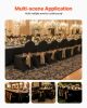 VEVOR Stretch Spandex Folding Chair Covers, Universal Fitted Arched Front Cover, Removable Washable Protective Slipcovers, for Wedding, Holiday