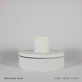 Flowing Textured Planter | Sculptural Accent for Your Space (Color: White Matte, size: small)