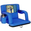 Alpcour Reclining Stadium Seat - Waterproof Foldable Camping Chair with Extra Thick Padding and Wide Back Support
