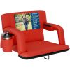 Alpcour Reclining Stadium Seat - Waterproof Foldable Camping Chair with Extra Thick Padding and Wide Back Support