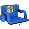 Alpcour Reclining Stadium Seat - Waterproof Foldable Camping Chair with Extra Thick Padding and Wide Back Support