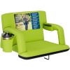 Alpcour Reclining Stadium Seat - Waterproof Foldable Camping Chair with Extra Thick Padding and Wide Back Support