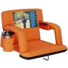Alpcour Reclining Stadium Seat - Waterproof Foldable Camping Chair with Extra Thick Padding and Wide Back Support