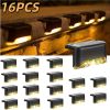 8/16/32 solar outdoor deck lights, garden lights, atmosphere lights, LED walk lights, light source control, suitable for balconies, terraces