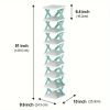 9-Layer Vertical Shoe Rack â€“ Space-Saving Stackable Shoe Organizer for Entryway, Closet, Dorm, Bathroom â€“ Easy Assemble Plastic Shoe Shelf