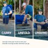 Alpcour Reclining Stadium Seat - Waterproof Foldable Camping Chair with Extra Thick Padding and Wide Back Support